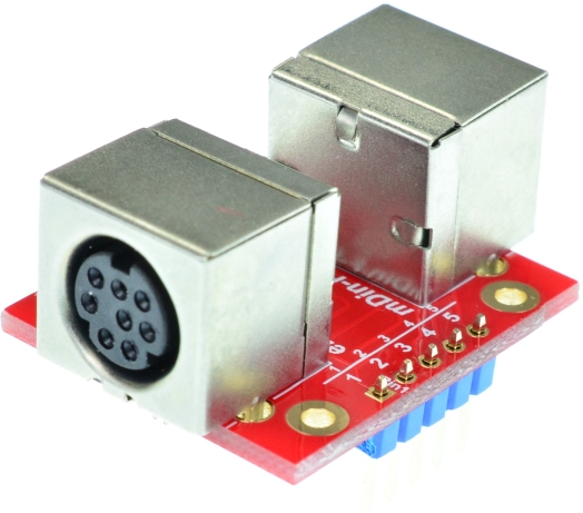 mini Din 4 Female connector Breakout Board